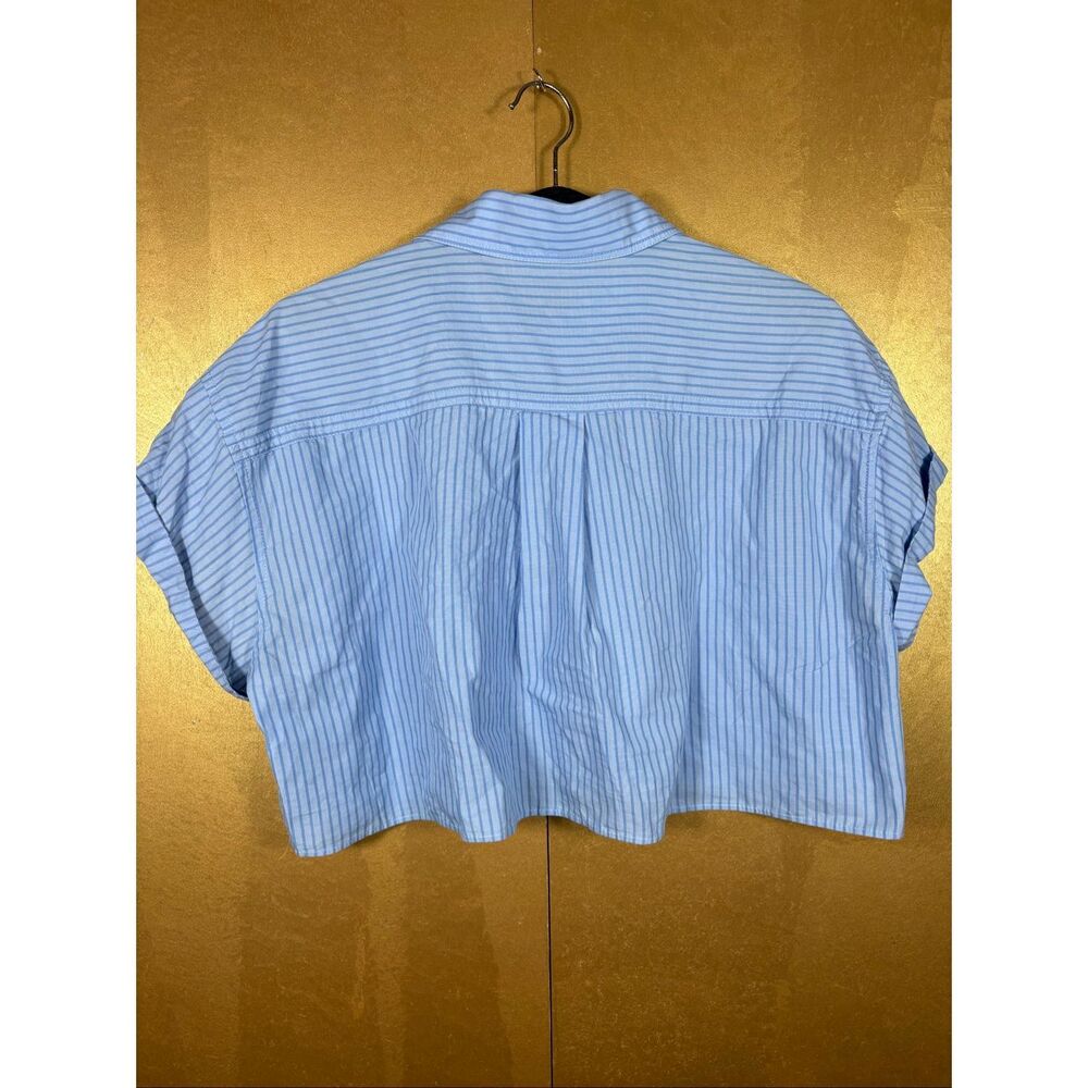 Zara oversized cropped striped top size S - Picture 2 of 4